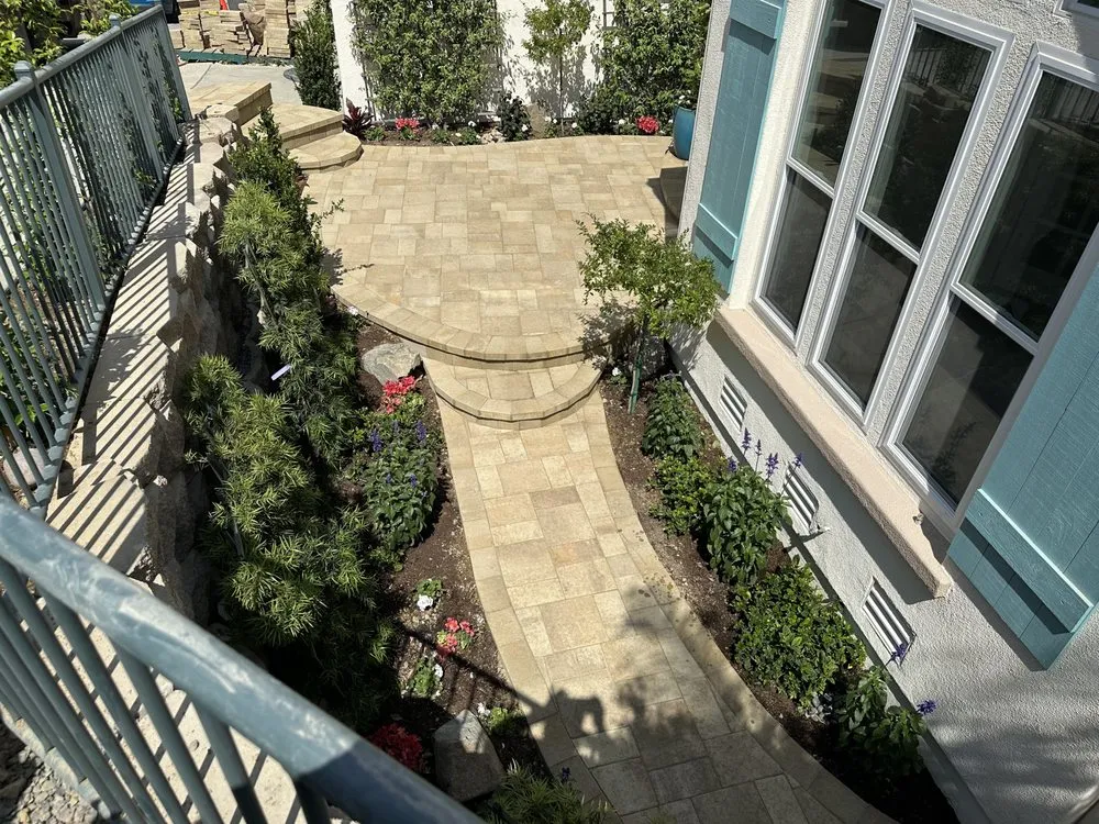 Custom landscape installation in Poway, CA by L T Gardening & Landscaping