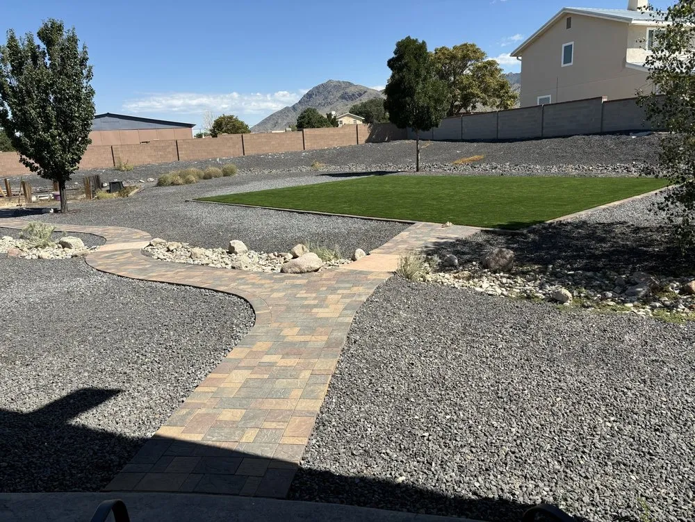 Custom lawn care service for outdoor upgrades in Albuquerque, NM by La Barge Landscape