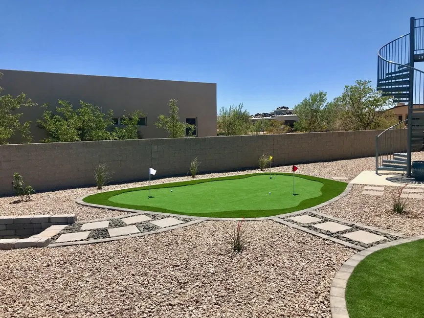 Custom yard cleanup service in Albuquerque, NM by La Barge Landscape