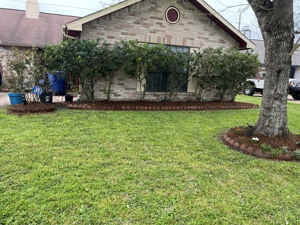 Local landscape installation for homes in Cleveland, TX by L&A Lawn Care
