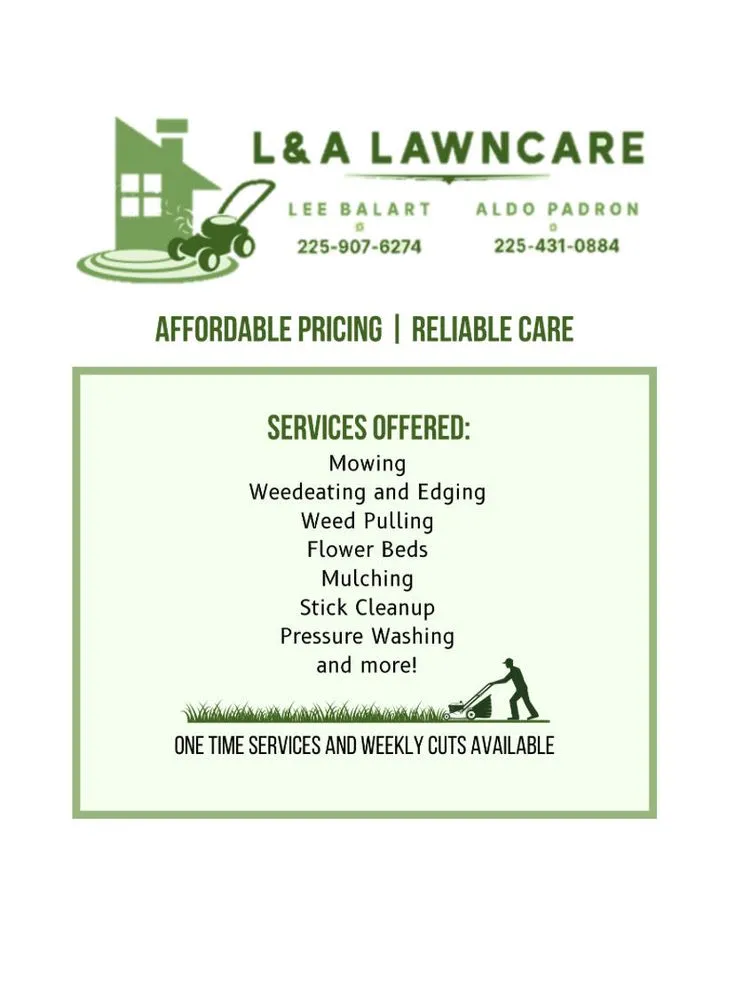 Professional landscape design in Prairieville, LA - L&A Lawncare