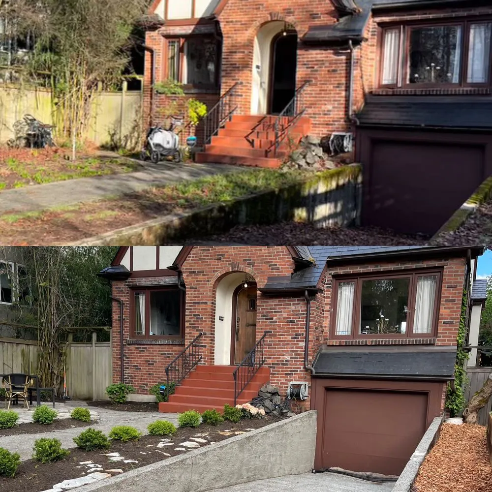 Custom landscape installation in Marysville, WA by La Mora Landscaping