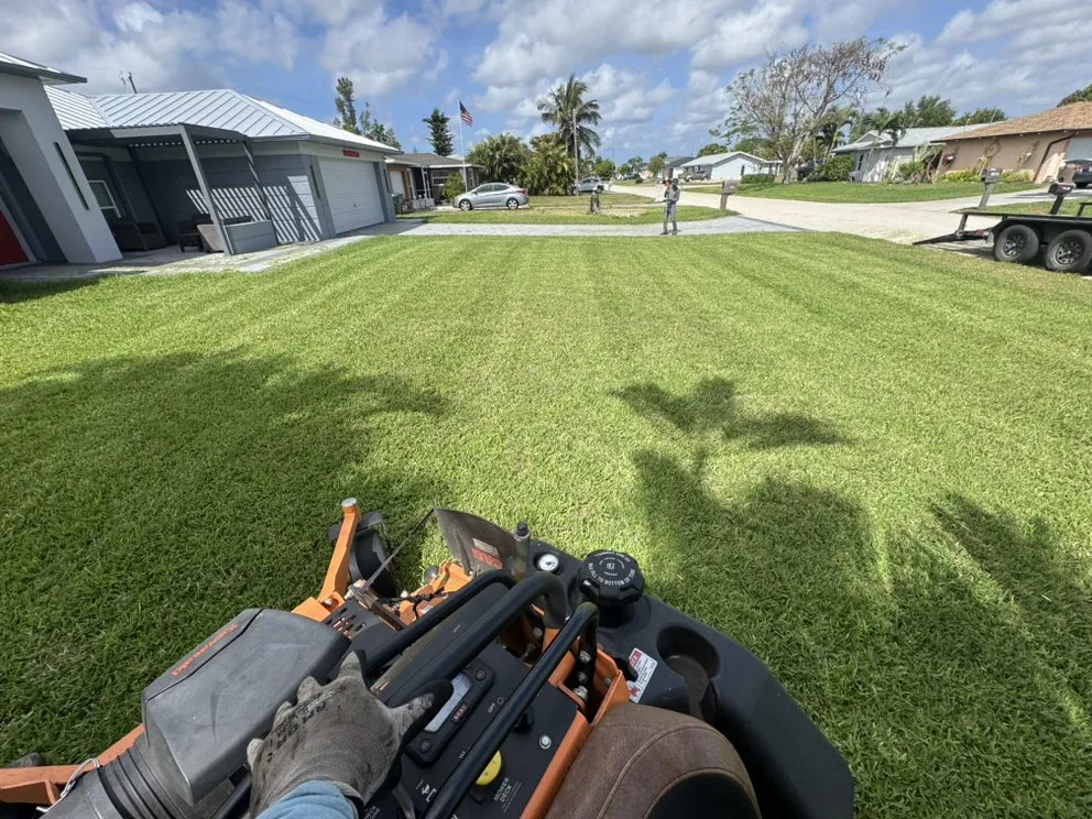 Custom landscape design for year-round maintenance in Fort Myers, FL by La MV Lawn Care Services