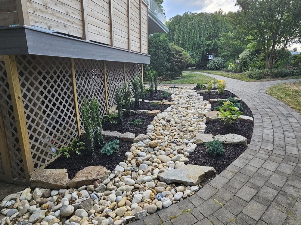 Local landscape installation in Port Tobacco, MD by La plata landscape