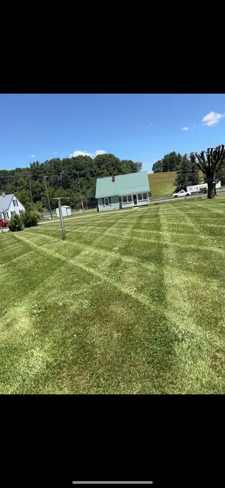 Professional lawn mowing service in Ivanhoe, VA by La Property Maintenance