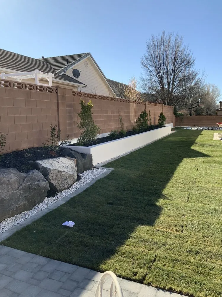 Local landscape installation for residential properties in St George, UT by La Roca Landscaping