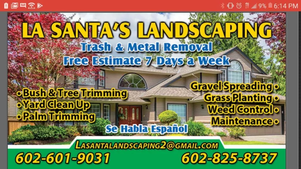 Expert outdoor landscaping near you in El Mirage, AZ by La Santa's Landscaping