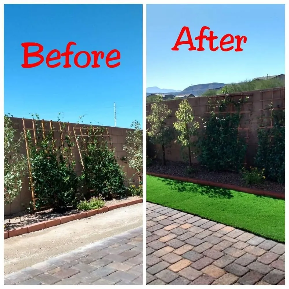 Affordable landscape installation with custom design in Las Vegas, NV by La Sierra Nayarit Landscapings