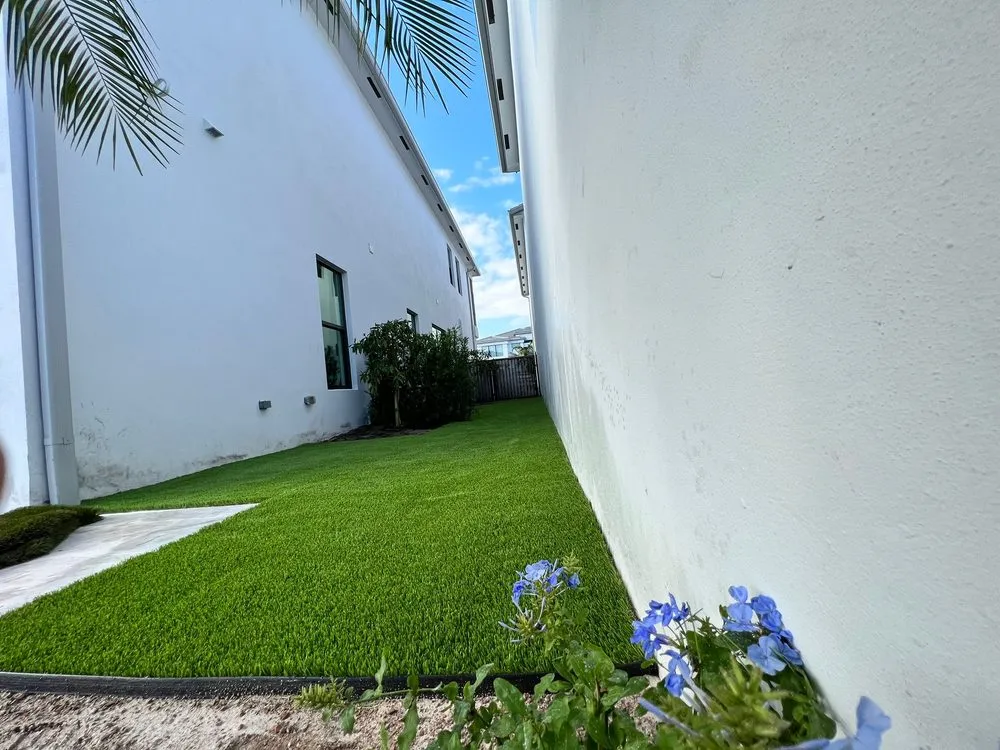 Affordable landscape installation in Boynton Beach, FL by LA Turf & Paver