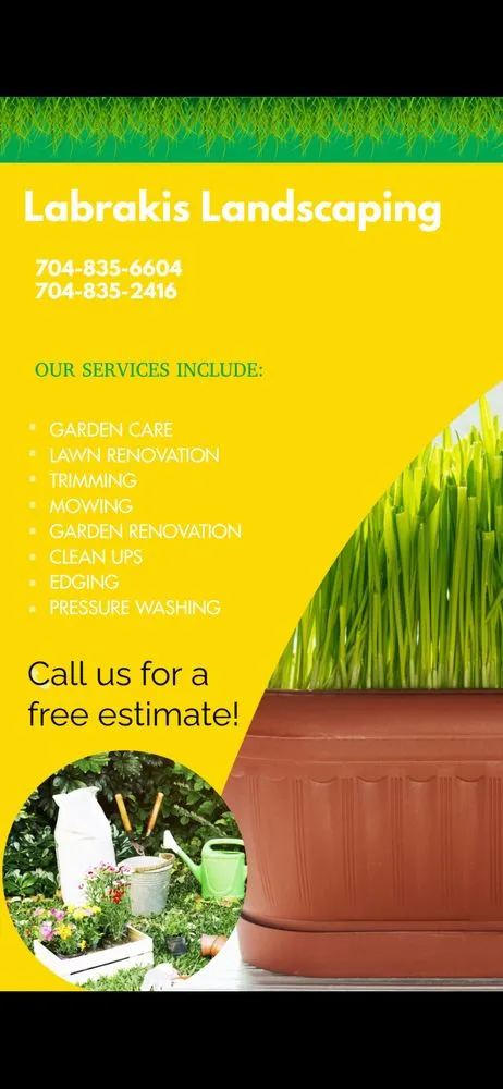 Professional landscape installation in Charlotte, NC by Labrakis Landscaping