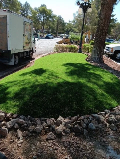 Top-rated residential landscaping with custom design in Las Vegas, NV by LAC Landscaping & Lawn Care