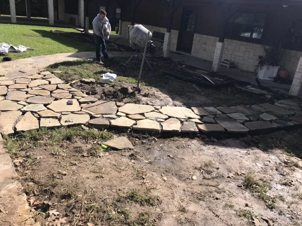 Affordable landscape design for residential properties in Mabank, TX by Ladder 1 Construction and Landscaping
