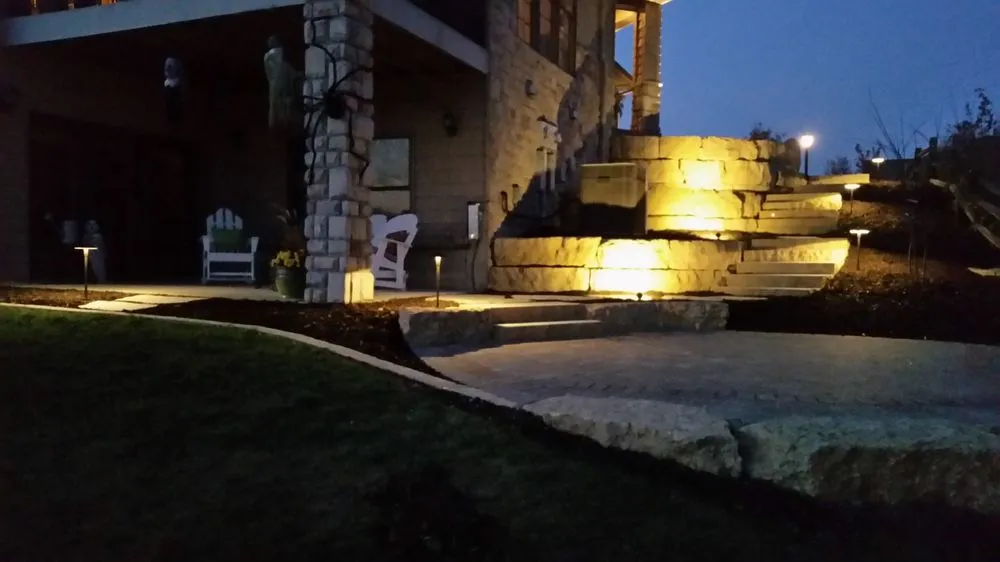 Custom outdoor landscaping with custom design across Conrad, IA - Ladehoff Landscaping