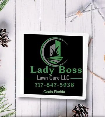 Lady Boss Lawn Care Logo
