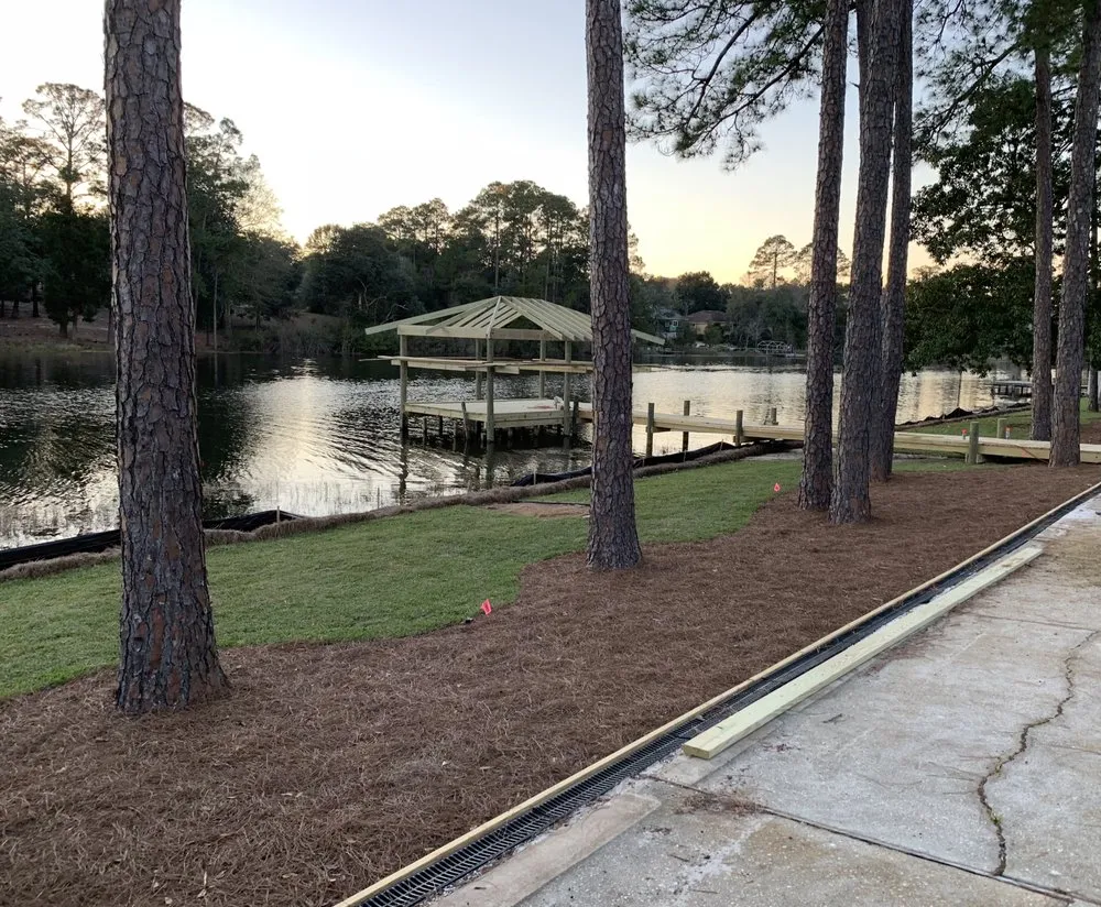 Professional garden landscaping for homes in Pensacola, FL by Ladybug Landscaping