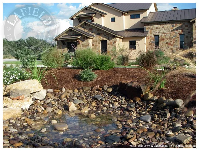 Affordable residential landscaping for beautiful yards in Helotes, TX by Lafield Lawn & Landscape