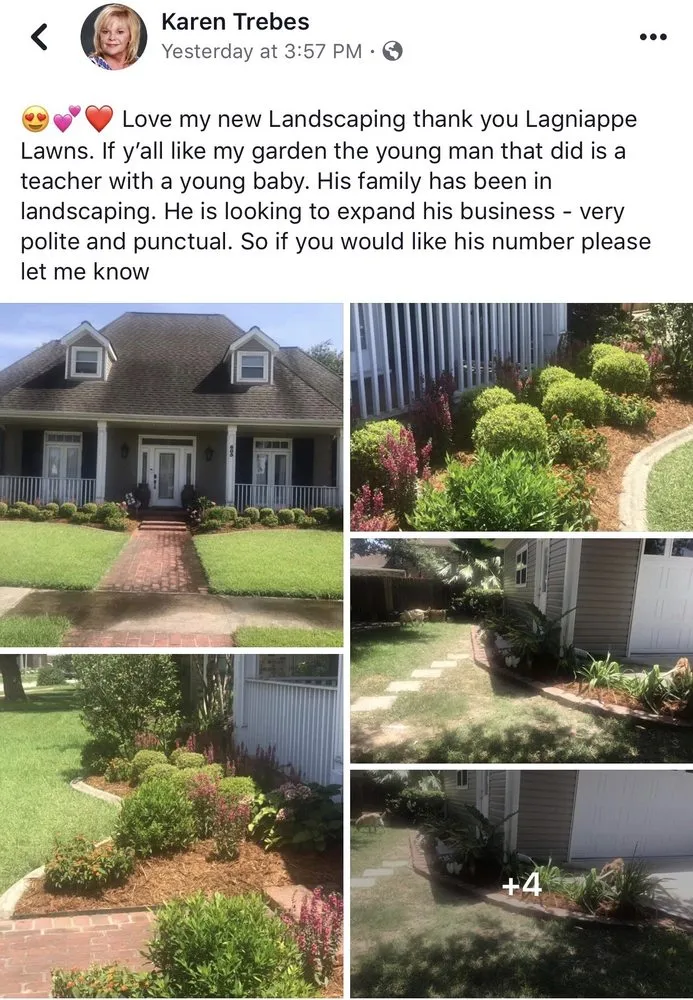 Professional residential landscaping for residential properties across Kenner, LA - Lagniappe Lawns