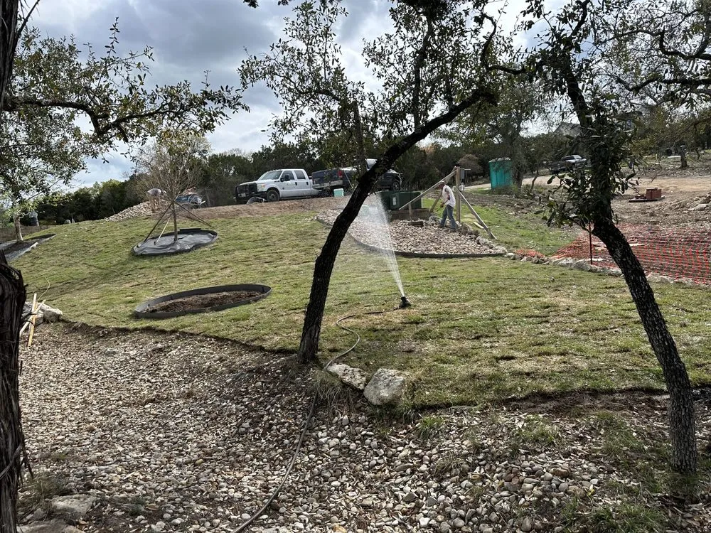 Local lawn care service with custom design in Jonestown, TX by Lago Vista Landscapes & Design