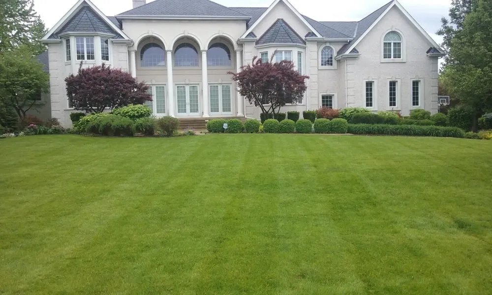 Custom landscape installation in Hanover Park, IL - Lagunas Landscaping