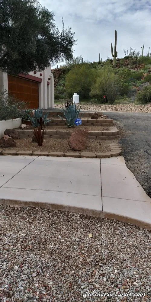 Custom lawn mowing service in Tucson, AZ by Lahargoue Landscaping