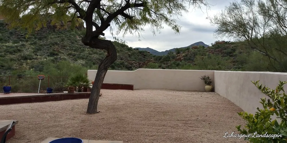 Custom landscape installation for beautiful yards across Tucson, AZ - Lahargoue Landscaping