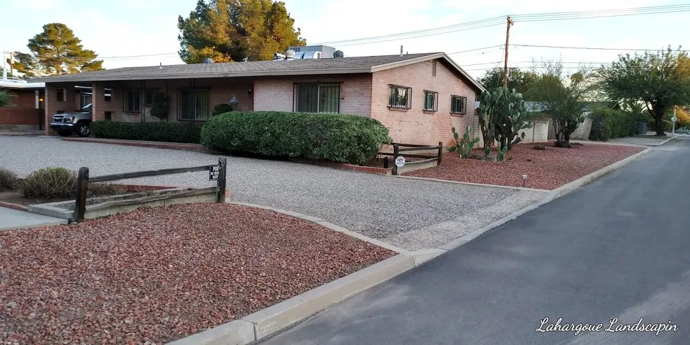 Professional lawn mowing service in Tucson, AZ by Lahargoue Landscaping