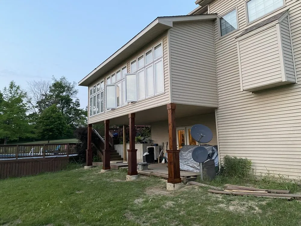 Affordable outdoor landscaping with custom design across Pierceton, IN - Lake City Handyman Service