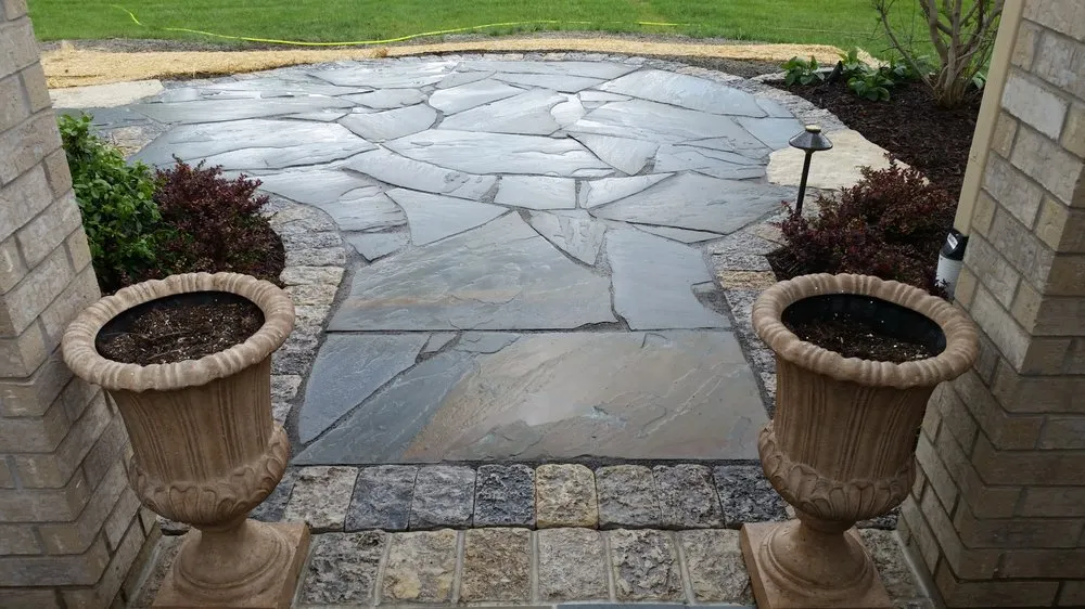 Professional lawn mowing service for outdoor upgrades in Hartland, WI by Lake City Landscape