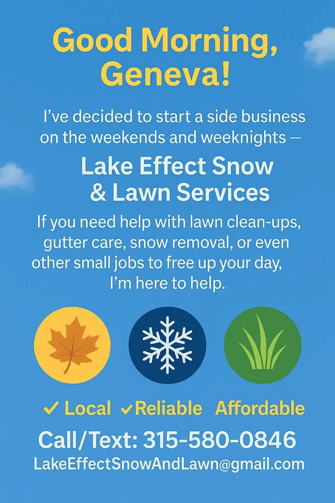 Top-rated yard cleanup service near you across Geneva, NY - Lake Effect Lawn & Snow