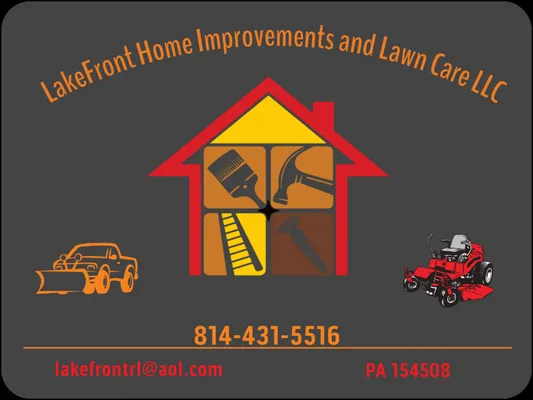 Lake Front Home Improvements and Lawn Care Logo