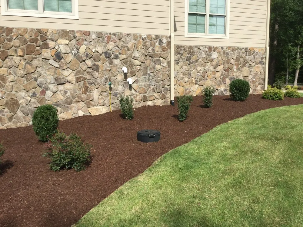 Professional landscape installation in Littleton, NC by Lake Life Property Maintenance