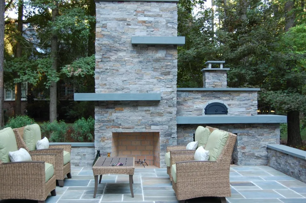 Custom lawn mowing service with custom design across Cornelius, NC - Lake Norman Hardscapes