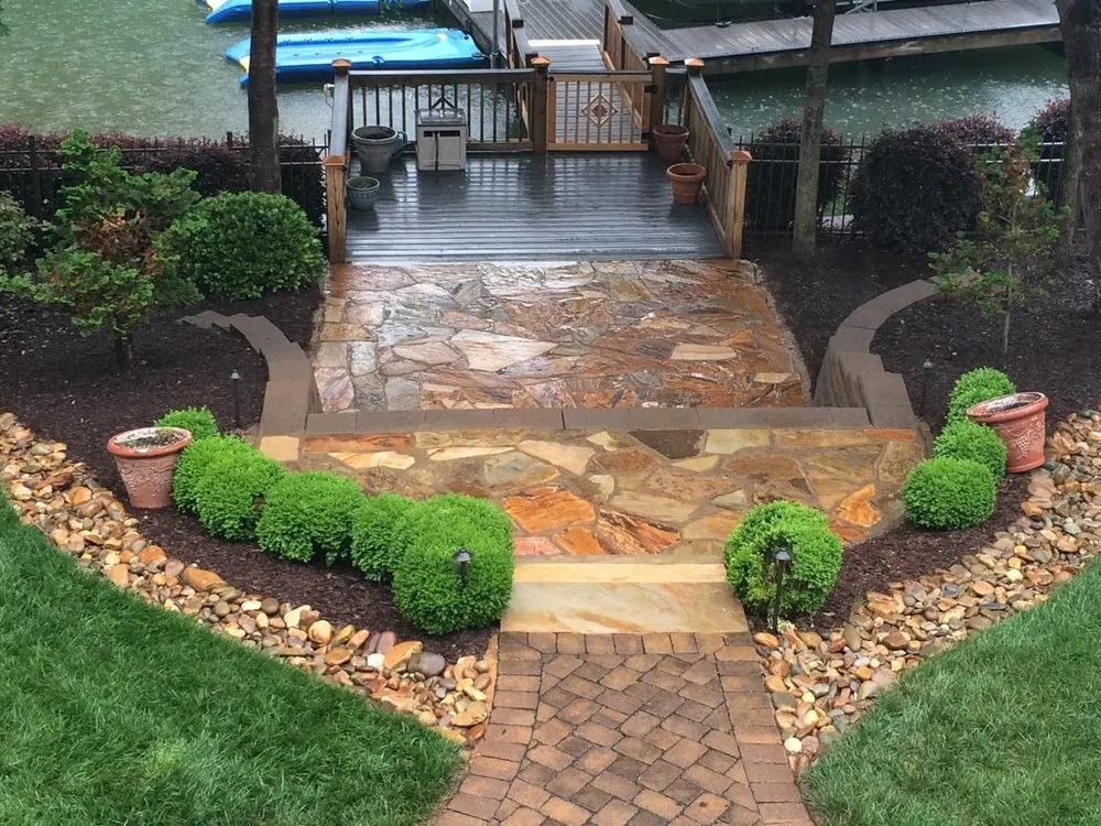 Expert garden landscaping with custom design across Mooresville, NC - Lake Norman Lawnscapes Supply