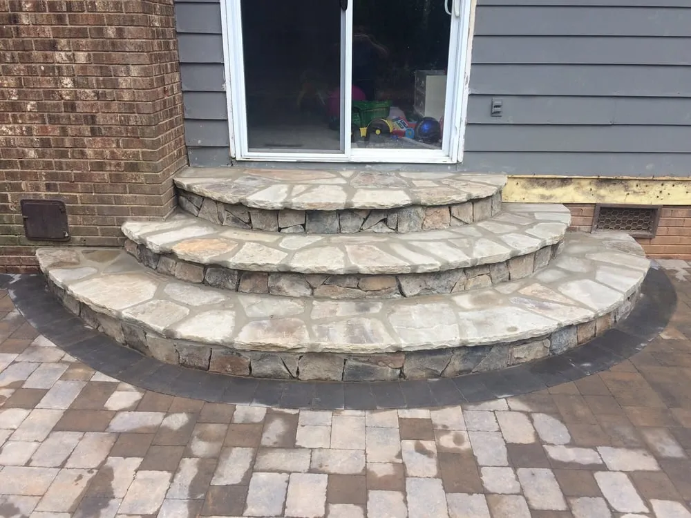 Professional garden landscaping with custom design in Denver, NC by Lake Norman Turf