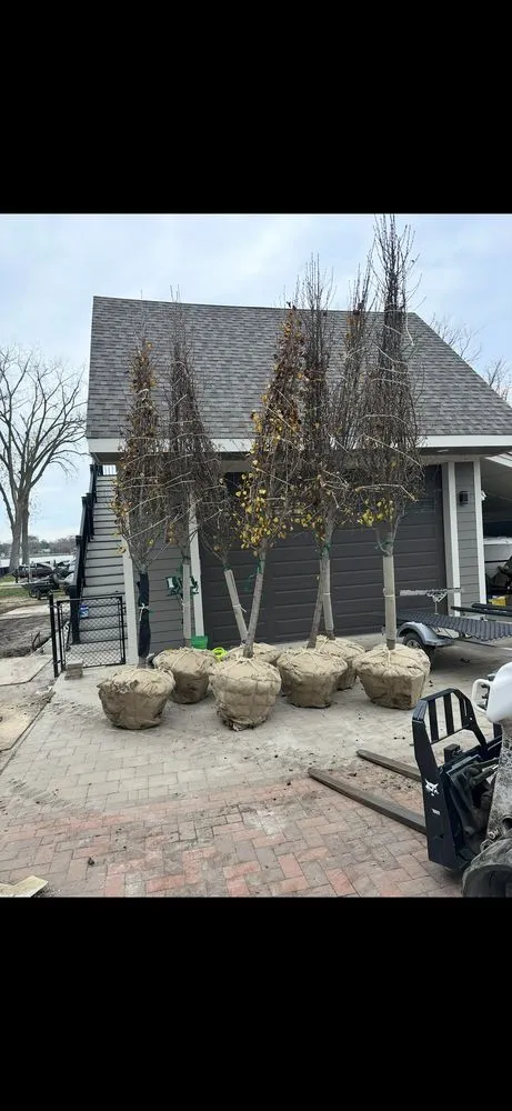Local garden landscaping with custom design in Lindenhurst, IL by Lakefront Group