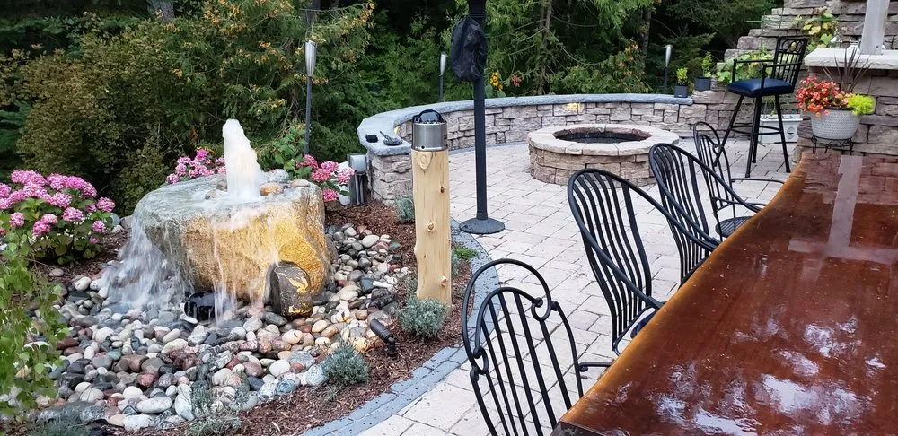 Expert residential landscaping with custom design in Central Lake, MI by Lakefront Landscapes