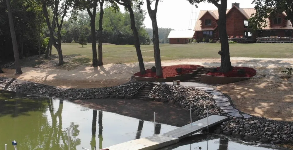 Trusted lawn mowing service for outdoor upgrades in Forest Lake, MN by Lakeshore Guys