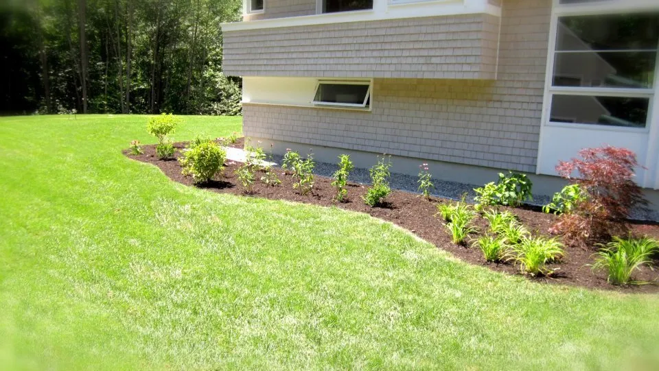 Professional landscape installation in Belgrade, ME by Lakeside Landscape