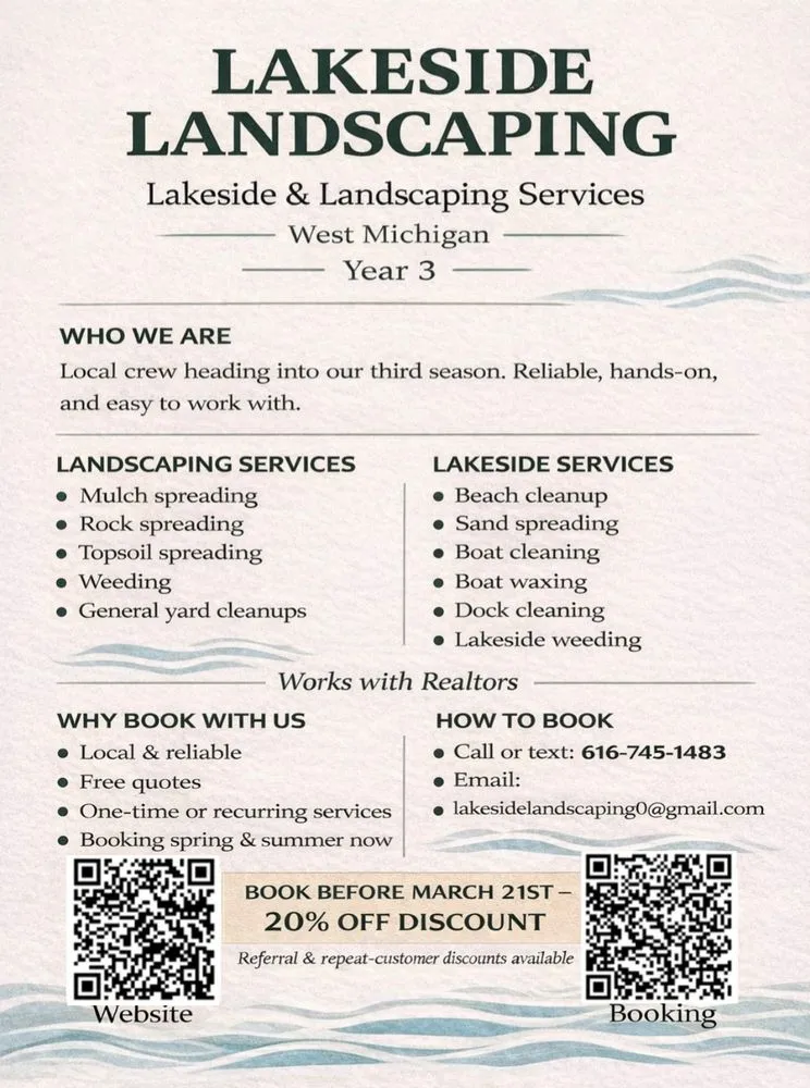 Trusted landscape installation for year-round maintenance in Rockford, MI by Lakeside Landscaping