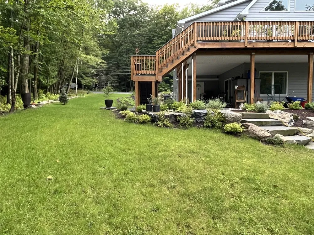 Affordable landscape design for outdoor upgrades in Tobyhanna Township, PA by Lakeside Oasis Landscaping