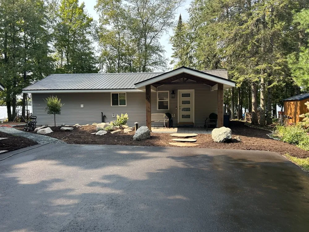 Professional yard maintenance with custom design in Park Falls, WI by Lakeside Property Services & Management