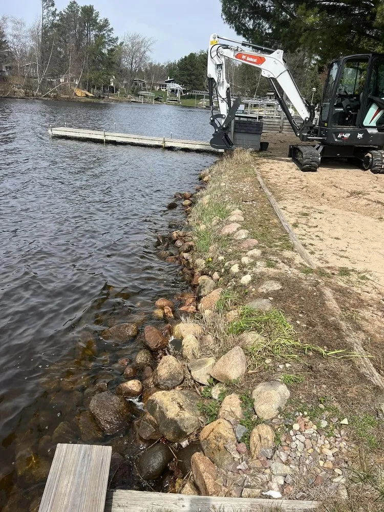 Local landscape installation experts serving Mosinee, WI - Lakeside Riprap Services