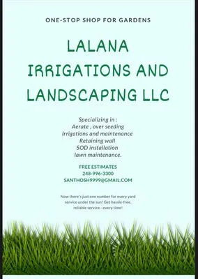Lalana Irrigations and Landscaping Logo