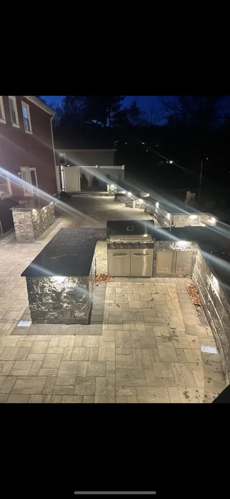 Professional outdoor landscaping with custom design across Orange, NJ - Lalvay & Sons