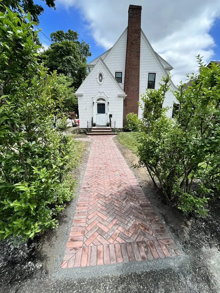 Custom landscape design in Newton, MA by Lamacchia Landscape Construction