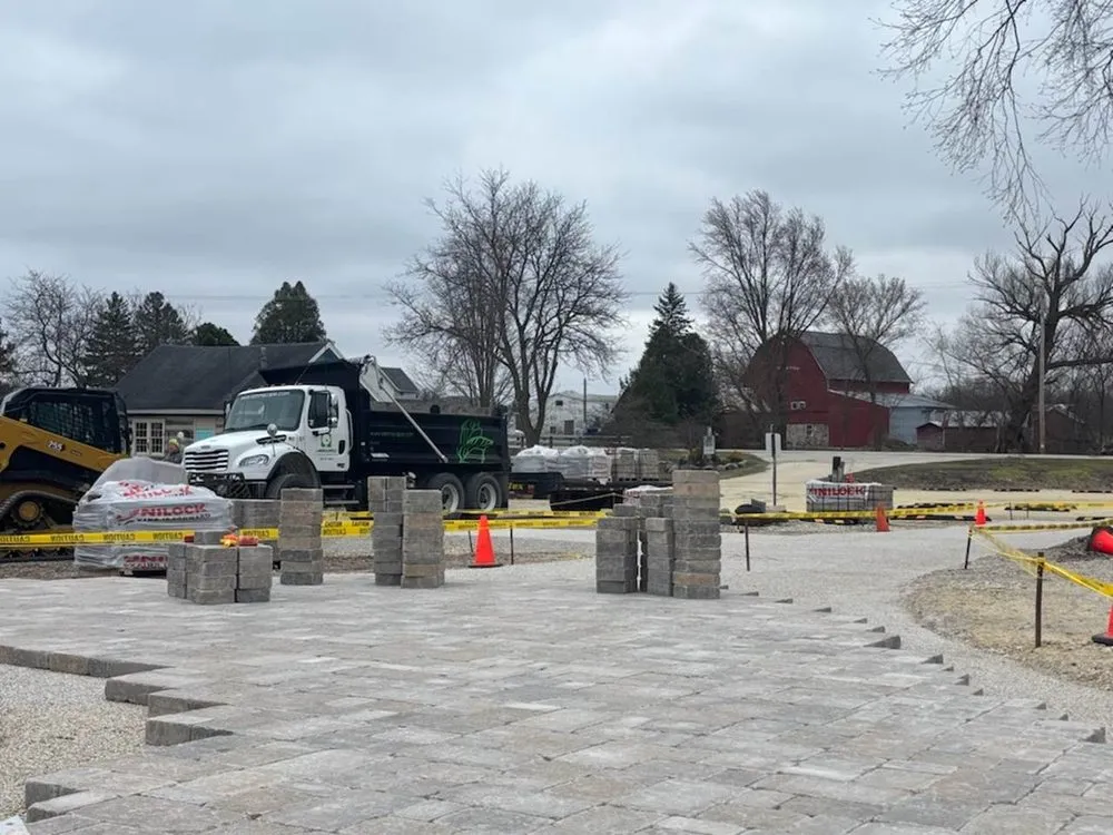 Custom outdoor landscaping with custom design across Jackson, WI - Lammscapes