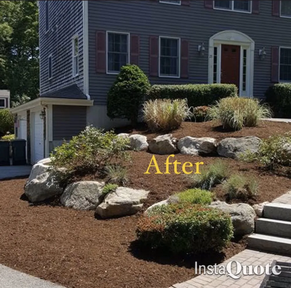 Expert yard cleanup service with custom design in Weymouth, MA by Lana Landscape