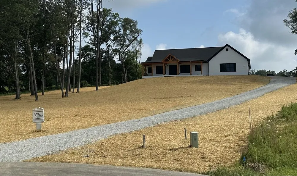 Custom landscape installation in Battletown, KY by Lancaster Lawn & Landscaping