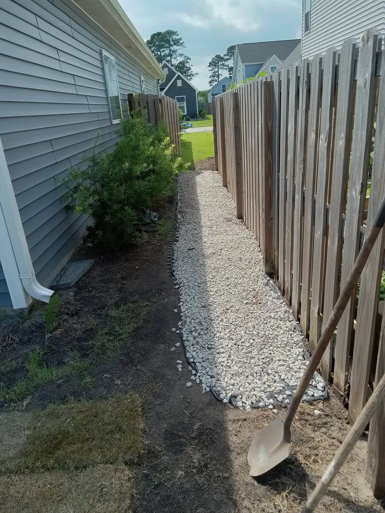 Professional residential landscaping for homes in Delco, NC by Land & All Lawncare