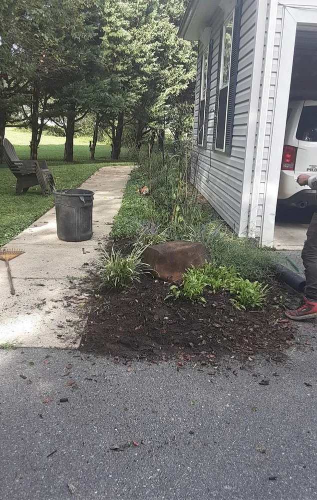 Custom yard cleanup service for beautiful yards in Columbia, MD by Land Advanced